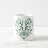 Green Man Verlasse die Kaffee-Tasse Kaffeetasse (Mittel)