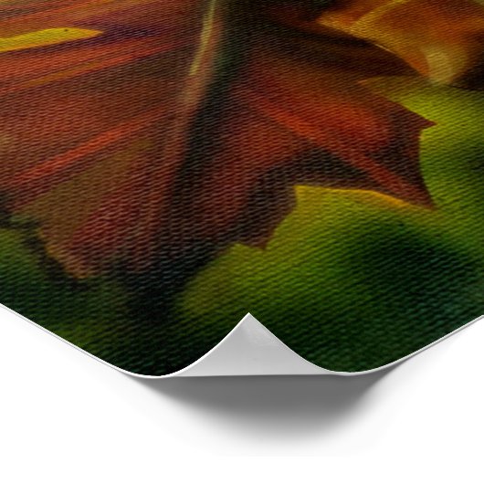 'Green Man' von der Künstlerin Lisa Iris Poster (Ecke)