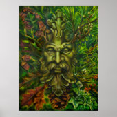 'Green Man' von der Künstlerin Lisa Iris Poster (Vorne)