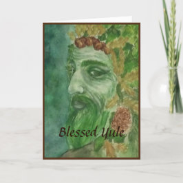 Green Man Weihnachten Card