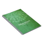 Green Mandala Custom Notizblock (Rechte Seite)