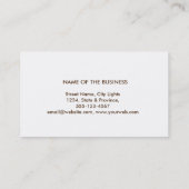 Green Mandala Damask Yoga Medizin Holistisch Visitenkarte (Rückseite)