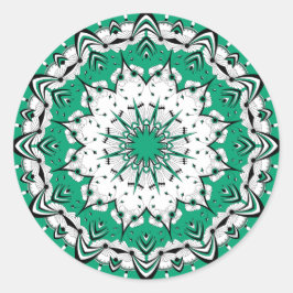Green Mandala (Design 3) Stickers