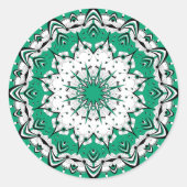 Green Mandala (Design 3) Stickers (Vorderseite)