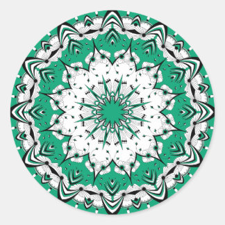 Green Mandala (Design 3) Stickers