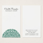 Green Mandala Earring Juwelier Display Card (Vorne & Hinten)