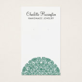 Green Mandala Earring Juwelier Display Card (Vorderseite)