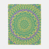 Green Mandala Fleecedecke (Vorderseite)