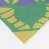Green Mandala Fleecedecke (Ecke)
