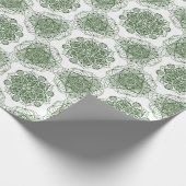 Green Mandala Floral Geschenkpapier (Ecke)
