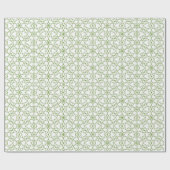 Green Mandala Geometry Geschenkpapier (Flach)