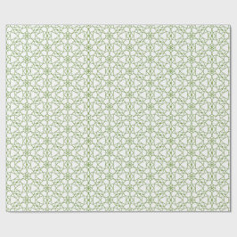 Green Mandala Geometry Geschenkpapier