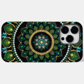 Green Mandala | handbemalt | Heilige Geometrie Case-Mate iPhone Hülle (Rückseite (Horizontal))