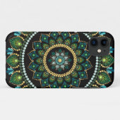 Green Mandala | handbemalt | Heilige Geometrie Case-Mate iPhone Hülle (Rückseite (Horizontal))