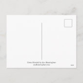 Green Mandala Holiday Postcard Feiertagspostkarte (Rückseite)