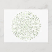 Green Mandala Holiday Postcard Feiertagspostkarte (Vorderseite)