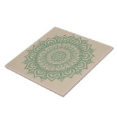 Green Mandala Keramik Tile Fliese (Seite)