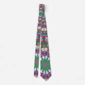 Green Mandala Neck Tie Krawatte (Rückseite)