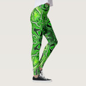 Green Mandala Pattern Leggings (Rechts)