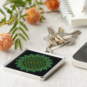 Green Mandala Schlüsselanhänger (Seite)