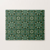 Green Mandala sehr schwierig Puzzle (Horizontal)