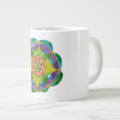 Green Mandala Watercolor China Tasse (Vorderseite Rechts)