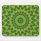 Green Mandala Wheel Mousepad (Vorne)