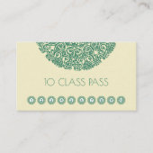 Green Mandala Yoga-Klasse Treuekarte (Vorderseite)