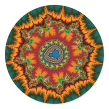 Green Mandelbrot Fraktal Poster