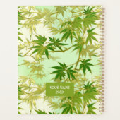 Green Maple Blätter Chiyogami Planner Planer (Rückseite)