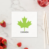 Green Maple Leaf Kanada Serviette (Beispiel)