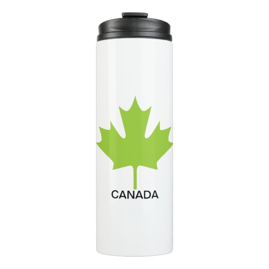 Green Maple Leaf Kanada Thermosbecher (Vorderseite)