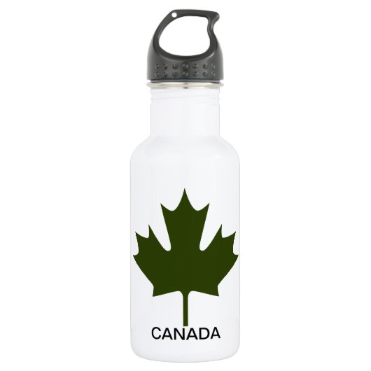 Green Maple Leaf Kanada - Trinkflasche (Vorderseite)