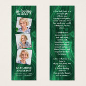 Green Marble 3 Foto Gedicht Beerdigung Gebet Lesez (Vorne & Hinten)