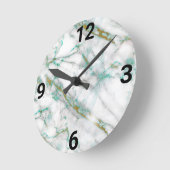 GREEN MARBLE ABSTRAKT WALL CLOCK RUNDE WANDUHR (Winkel)