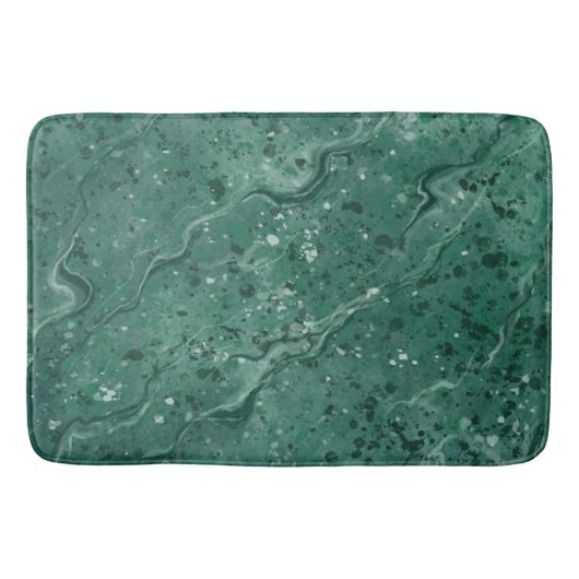 Green Marble Bath Mat Rug Badematte (Vorderseite)