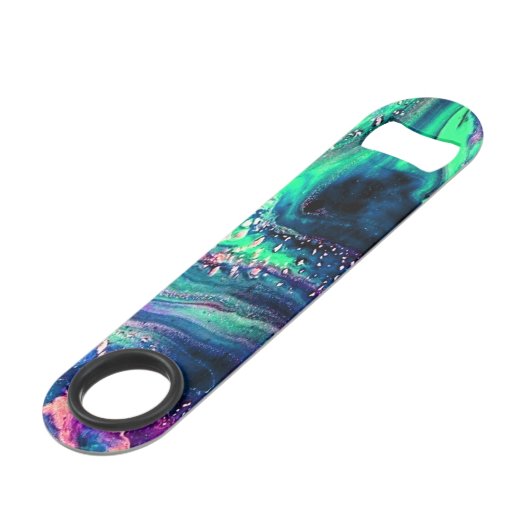 Green Marble Flasche Opener Speed Flaschenöffner (Vorderseite Schrägansicht)