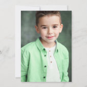 Green Marble Geode Foto Erste Heilige Kommune Einladung (Rückseite)