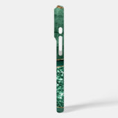 Green Marble Geode Gold Glitzer Agate Case-Mate iPhone Hülle (Rückseite / Links)