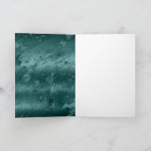 Green Marble Gold Glitzer Weihnachtsbaum Frieden Karte (Innenseite)