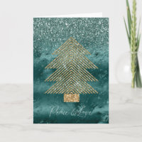 Green Marble Gold Glitzer Weihnachtsbaum Frieden