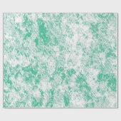 Green Marble Mesh Gift Wrap Geschenkpapier (Flach)