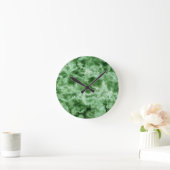 Green Marble Texture Runde Wanduhr (Zuhause)