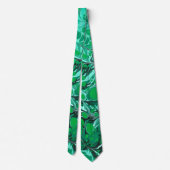Green Marbling Texture Neck Tie Krawatte (Rückseite)