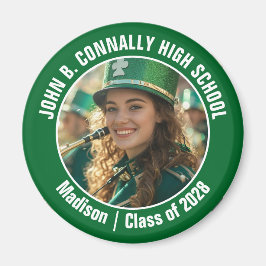 Green Marching Band Foto High School Spirit Magnet