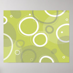 Green Martini Abstrakt Poster