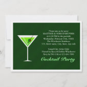 Green Martini Einladung (Vorderseite)