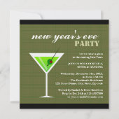 Green Martini Einladung (Vorderseite)