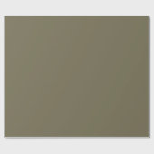 Green Martini Olive Solid Color Print, neutral Geschenkpapier (Flach)