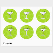 Green Martini Stickers (Blatt)